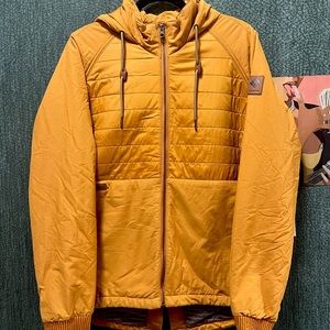 Columbia Sportswear Womens Jacket - Burnt Orange / Mustard Yellow.